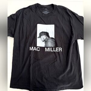 XL Black Mac Miller shirt. Band tee NWOT